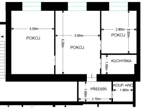 Pronájem bytu 3+1, Praha - Holešovice, Dělnická, 60 m2