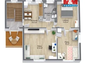 Prodej rodinného domu, Tři Dvory, 250 m2