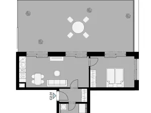 Pronájem bytu 2+kk, Hostivice, Cihlářská, 46 m2
