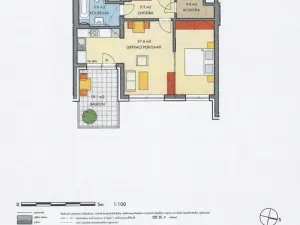Pronájem bytu 2+kk, Praha - Dolní Měcholupy, Honzíkova, 55 m2
