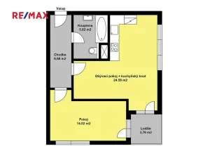 Pronájem bytu 2+kk, Poděbrady, Čechova, 54 m2