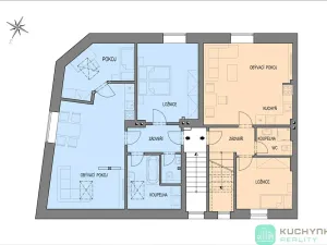 Pronájem bytu 3+kk, Dubí, Lidická, 75 m2