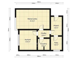 Prodej bytu 2+1, Praha - Troja, Olštýnská, 48 m2