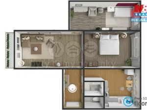 Pronájem bytu 3+1, Polná, Palackého, 62 m2