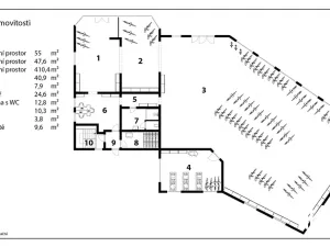 Prodej kanceláře, Pardubice, Přeloučská, 779 m2