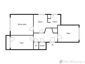 Prodej bytu 3+1, Krásná Ves, 72 m2
