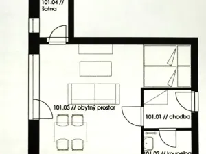 Pronájem bytu 1+kk, Plzeň, K Zelené louce, 40 m2