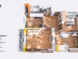 Prodej bytu 4+kk, Ostrovačice, Žebětínská, 84 m2