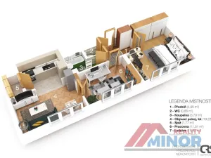 Pronájem bytu 3+kk, Praha - Ruzyně, U silnice, 68 m2