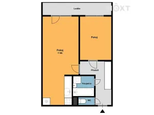 Pronájem bytu 2+kk, Praha - Krč, Bernolákova, 55 m2