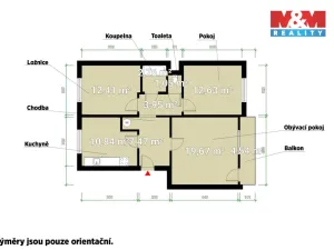 Pronájem bytu 3+1, Bezvěrov - Dolní Jamné, 70 m2