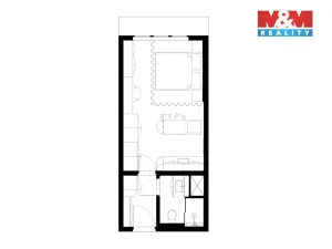 Prodej bytu 1+kk, Ostrava - Zábřeh, Čujkovova, 28 m2