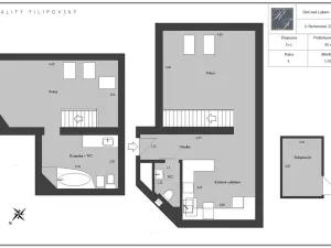 Pronájem bytu 2+1, Ústí nad Labem, U Nemocnice, 90 m2