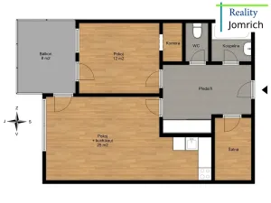 Pronájem bytu 2+kk, Liberec, Jeronýmova, 60 m2