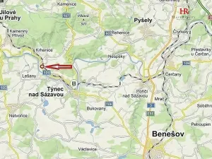 Pronájem bytu 2+kk, Týnec nad Sázavou, 30 m2