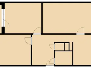 Pronájem bytu 3+1, Trutnov - Horní Staré Město, Úpská, 72 m2