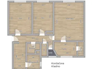 Prodej bytu 3+1, Kladno, Kordačova, 76 m2