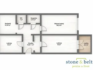 Prodej bytu 3+1, Praha - Černý Most, Bryksova, 77 m2