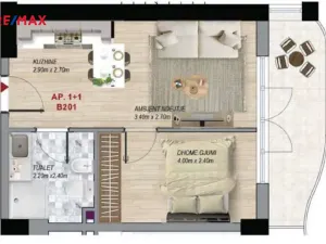 Prodej bytu 2+kk, Qerret, Kavaja, Albánie, 35 m2