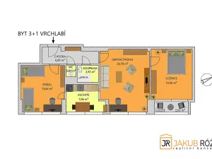 Pronájem bytu 3+1, Vrchlabí, Nerudova, 65 m2
