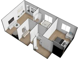 Pronájem bytu 2+kk, Brno - Slatina, Langrova, 64 m2