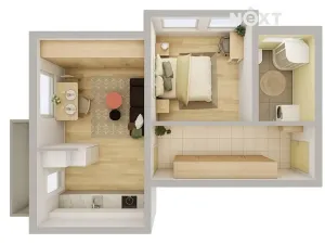 Prodej bytu 2+kk, Lavičky, 62 m2