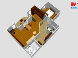 Pronájem bytu 2+kk, Brno, Poslušného, 65 m2