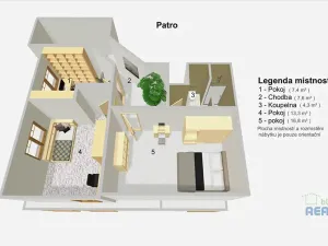 Pronájem atypického bytu, Mratín, Boční, 109 m2