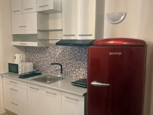 Pronájem bytu 1+kk, Praha - Smíchov, Kmochova, 25 m2