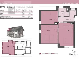 Prodej bytu 3+kk, Černá v Pošumaví, 51 m2