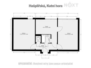 Prodej bytu 2+1, Kutná Hora, Hašplířská, 56 m2