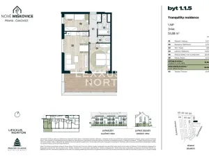 Prodej bytu 3+kk, Praha - Miškovice, Polabská, 52 m2