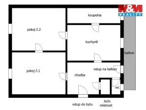 Prodej bytu 3+kk, Kutná Hora - Hlouška, Nádražní, 80 m2