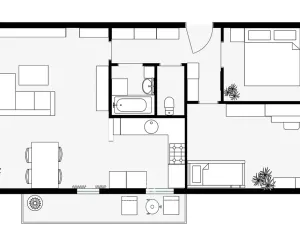 Prodej bytu 3+kk, Kladno, Ústecká, 69 m2