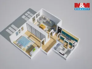 Prodej bytu 2+1, Meziboří, Okružní, 50 m2