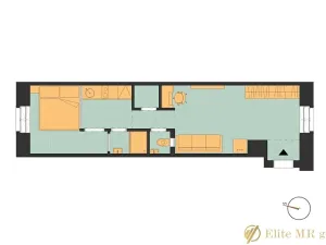 Prodej bytu 2+kk, Praha - Holešovice, Dobrovského, 40 m2