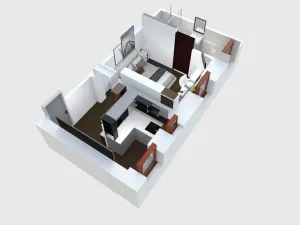 Prodej bytu 1+1, Janov nad Nisou - Hrabětice, 21 m2