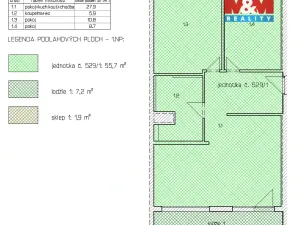Prodej bytu 3+kk, Praha - Prosek, Veltruská, 54 m2