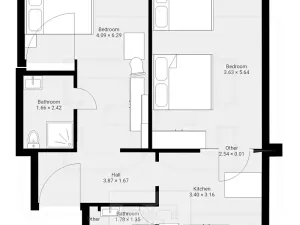 Prodej bytu 2+1, Praha - Nové Město, Ve Smečkách, 66 m2