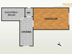 Pronájem kanceláře, Praha - Bubeneč, Eliášova, 25 m2