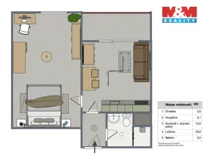 Prodej bytu 1+1, Strakonice - Strakonice I, Mlýnská, 39 m2