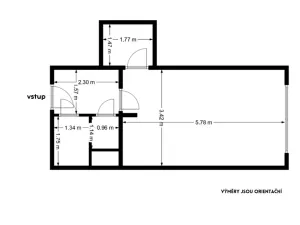 Prodej bytu 1+kk, Praha - Chodov, Samohelova, 29 m2