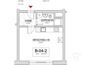 Pronájem bytu 1+kk, Brno - Líšeň, Horníkova, 30 m2