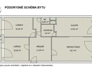 Prodej bytu 3+1, Praha - Prosek, Prosecká, 70 m2