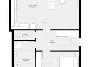 Pronájem bytu 2+kk, Praha - Dolní Chabry, U jízdárny, 81 m2