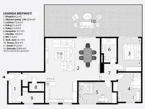 Prodej bytu 4+kk, Ivančice, Ořechová, 109 m2