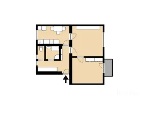 Pronájem bytu 2+1, Třeboň, Nádražní, 55 m2