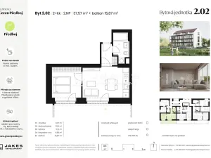 Prodej bytu 2+kk, Předboj, Ke Tvrzi, 38 m2