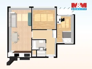 Pronájem bytu 3+kk, Praha - Modřany, Hasova, 65 m2