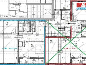 Pronájem bytu 3+kk, Pardubice, Bratranců Veverkových, 84 m2